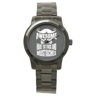 Montre Les papas géniaux ont tatouage Black Watch
