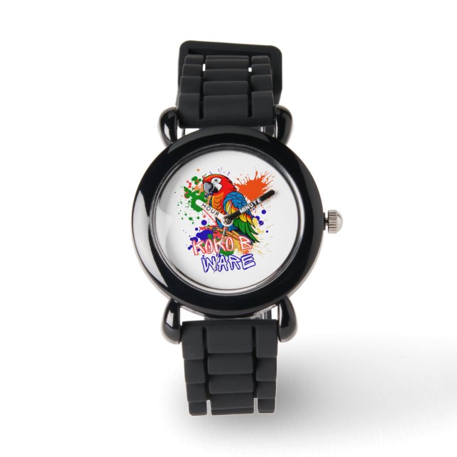 Montre Les perroquets sont colorés (Recto)