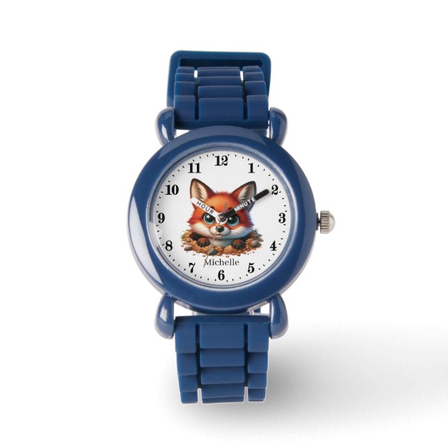 Montre Les petits mignons amateurs de renard unisex (Recto)