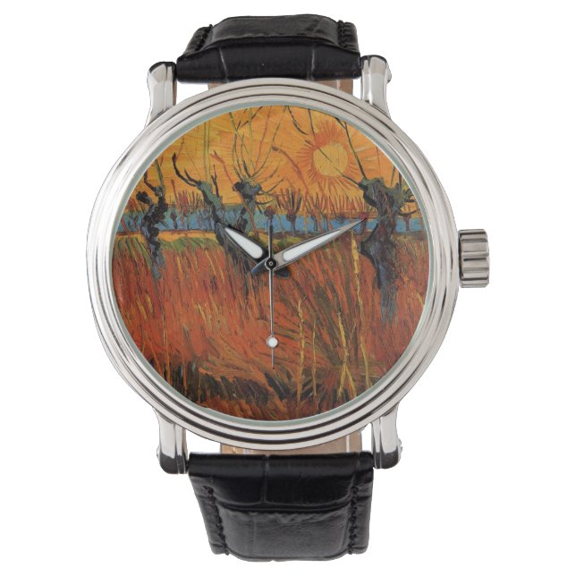 Montre Les saules au coucher du soleil par Vincent van Go (devant)