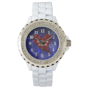 Montre Les soeurs sont pour toujours Coeur Rouge Fermer F