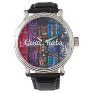 Montre Les textiles guatémaltèques.