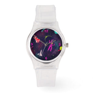 Montre L'espace astronaute de la petite fille
