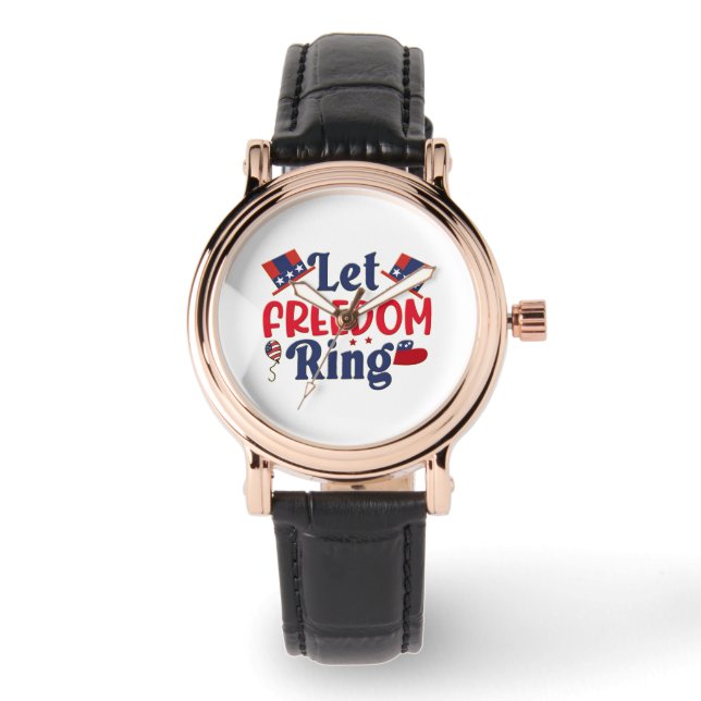Montre Let Freedom Ring - Perfect Carré Black (Recto)