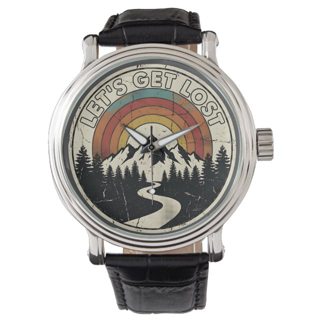 Montre Let’s Get Lost Retro Mountain Adventure Outdoor (devant)