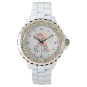 Montre Lettre baroque Pastel A