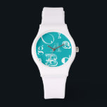 Montre Lettres décoratives sur Arrière - plan bleu<br><div class="desc">Une véritable soupe alphabétique vous attend lorsque vous achetez cette impression de lettres décoratives sur un arrière - plan bleu. Une création Vision Studio,  ce serait un grand ajout à la salle d'un enfant ou à sa salle de jeux. Commandez une impression dès aujourd'hui !</div>