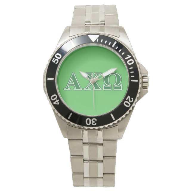 Montre LETTRES VERTES Alphi Chi Omega (devant)