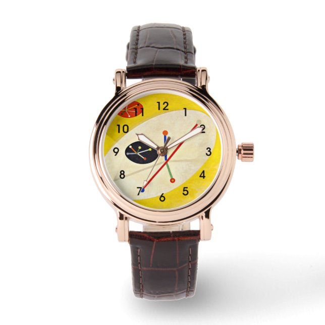 Montre Leuk 5, peinture abstraite de Moholy-Nagy (Recto)