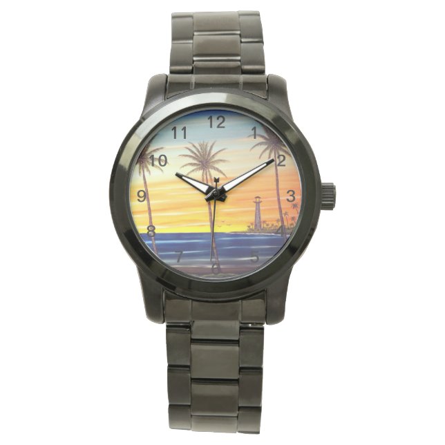 Montre Lever de soleil tropical (devant)