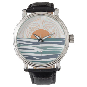 Montre Lever du soleil au bord de la mer