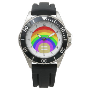 MONTRE LGBTQ GAY PRIDE RAINBOW COLORS HEURE DE L'ÉGALITÉ
