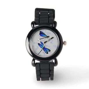Montre libellules bleues