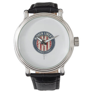 Montre Liberté Cachée Patriotique Illusion Optique Patrio