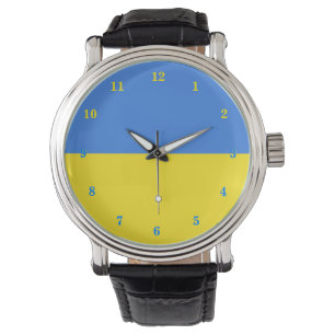 Montre Liberté de surveillance du drapeau ukrainien