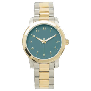Montre Liberté en vert et en or