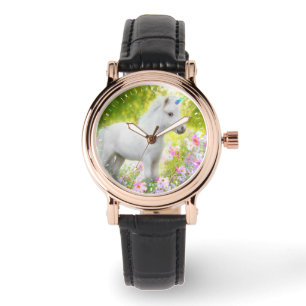 Montre Licorne Poney Blanc