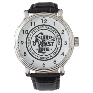 Montre Ligne atlantique logo de côte de chemin de fer