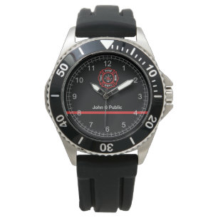 Montre Ligne rouge mince