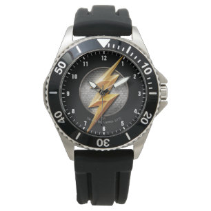 Montre Ligue de Justice Le symbole de boulon métallique