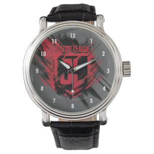 Montre Ligue de la justice Bouclier JL de peinture bross