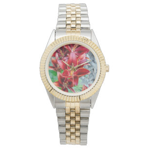 Montre Lily de la prospérité – Fleur rouge vibrante