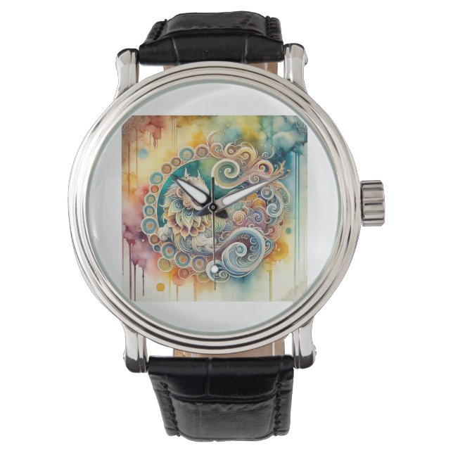 Montre Linsang Beauty 160724AREF204 - Watercolor (devant)