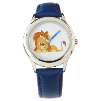 Montre Lion Cartoon Cute Awake