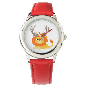 Montre Lion Cerf Cartoon Mignon