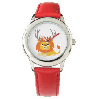Montre Lion Cerf Cartoon Mignon