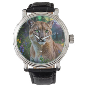 Montre Lion de montagne Floral