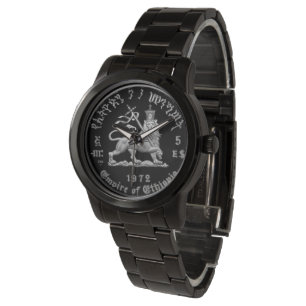Montre Lion of Judah - Haile Selassie - Rastafari Watch A