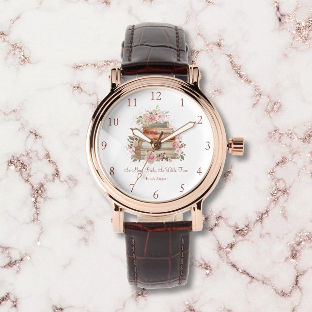 Montre Livres de devis personnalisés et roses roses Vinta (Close up)