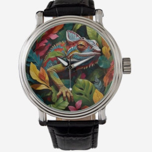 Montre Lizard Leaves & Colour