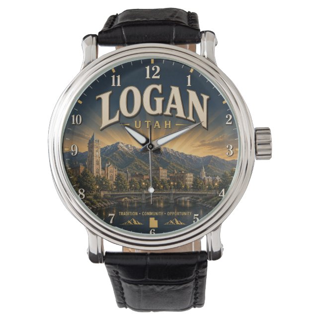 Montre Logan Utah college town (devant)