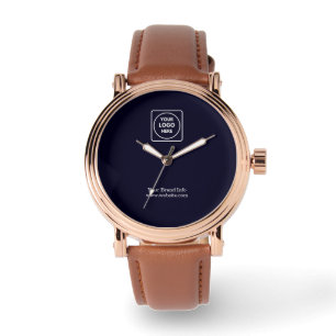 Montre Logo Bleu Marine Entreprise Corporative Professi