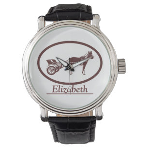 Montre Logo de cheval et de buggy