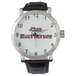 Montre Logo de Clan MacPherson Tartan,