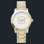 Montre Logo de Custom Company<br><div class="desc">Ajoutez votre logo d'entreprise personnalisé pour créer une montre à poignet unique. Fait un don promotionnel ou un cadeau d'entreprise pour les clients, les vendeurs, les employés ou d'autres personnes spéciales. Choisissez parmi différents types de montres comme l'acier inoxydable. Pas de quantité minimale, pas de frais de configuration.</div>