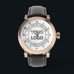 Montre Logo d'entreprise personnalisé Surveillance d'entr<br><div class="desc">Couleurs et polices personnalisées Montres personnalisées avec votre entreprise Logo et texte Professionnel Design professionnel Visualisation promotionnelle Cadeau - Ajouter votre logo - Image ou QR Code - Photo / et Nom - Entreprise / Site Internet ou autre Information / texte - Redimensionner et déplacer ou ajouter des éléments /...</div>