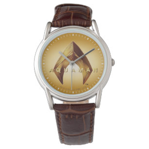 Montre Logo d'or d'Aquaman Aquaman