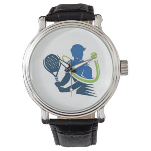 Montre Logo du club de tennis - Action dynamique, Style s