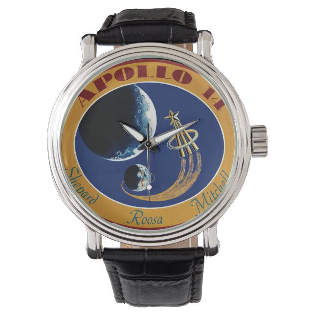 Montre Logo du patch de mission NASA Apollo 14 (devant)