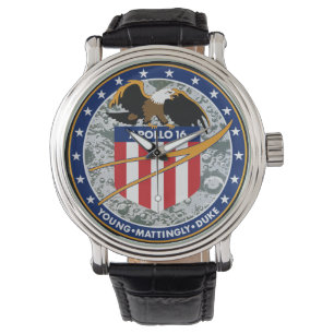 Montre Logo du patch de mission NASA Apollo 16