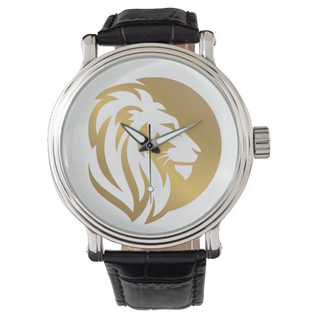 Montre Logo Lion Or Simple (devant)