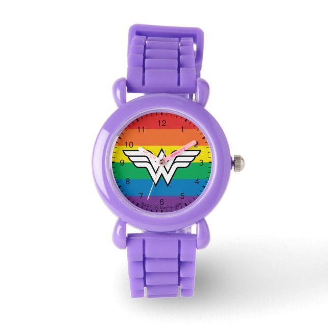 Montre Logo Wonder Woman Rainbow (Recto)