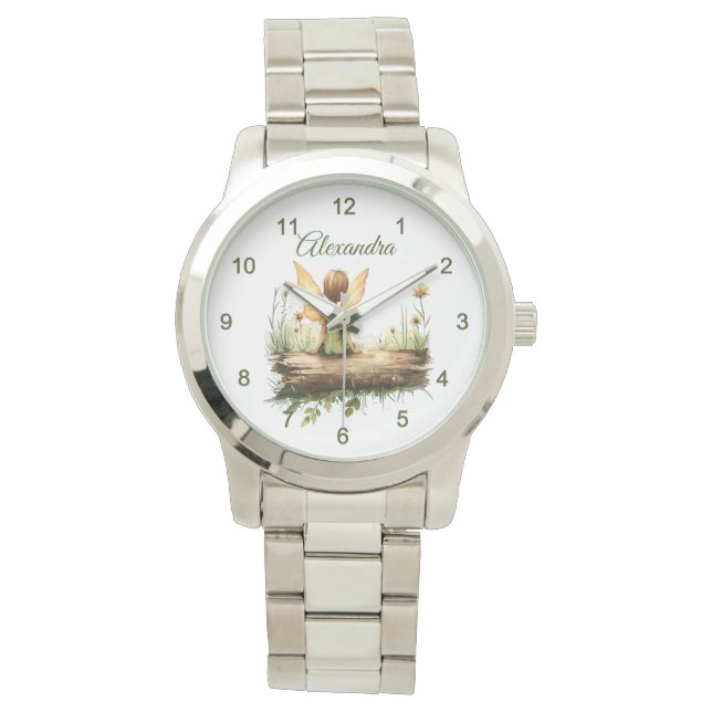 Montre Lonely Fairy assis sur un journal (devant)