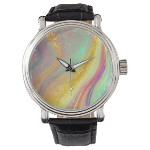 Montre L'Opale holographique brillante