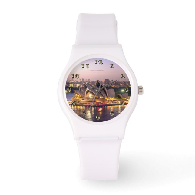 Montre L'Opéra de Sydney en soirée (Recto)