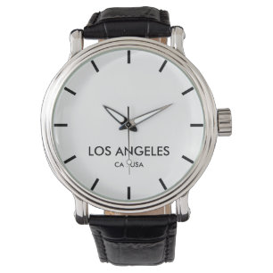 Montre Los Angeles Californie fuseau horaire minimaliste